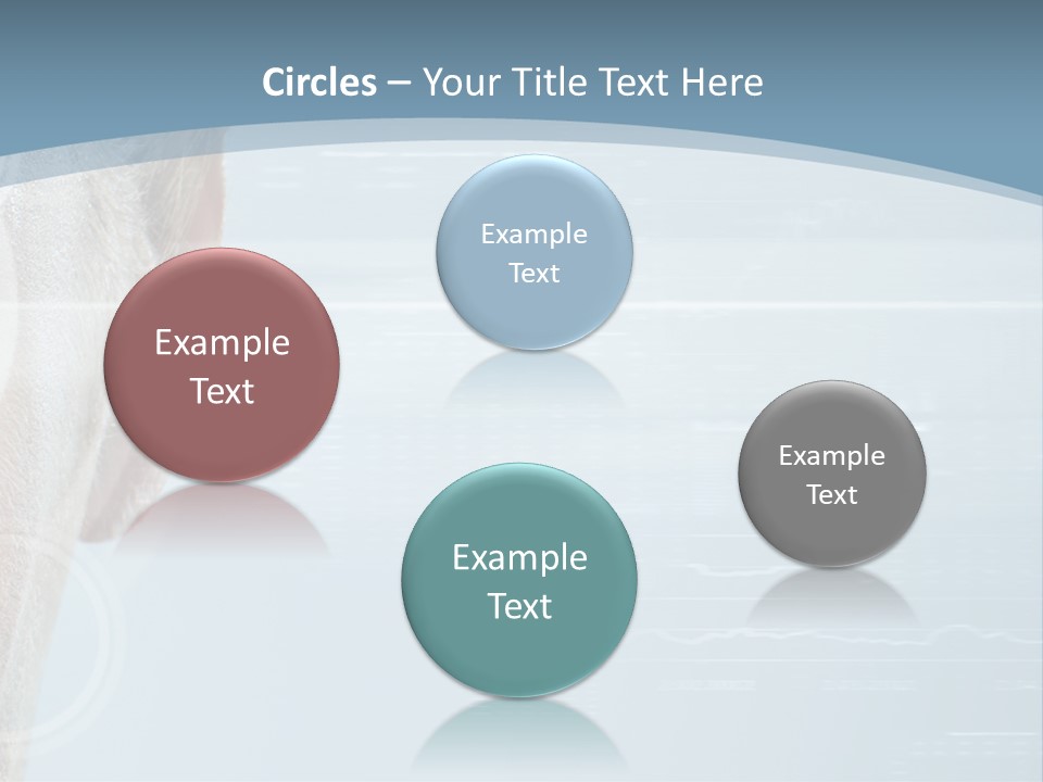 A Woman's Face With A Futuristic Interface In The Background PowerPoint Template