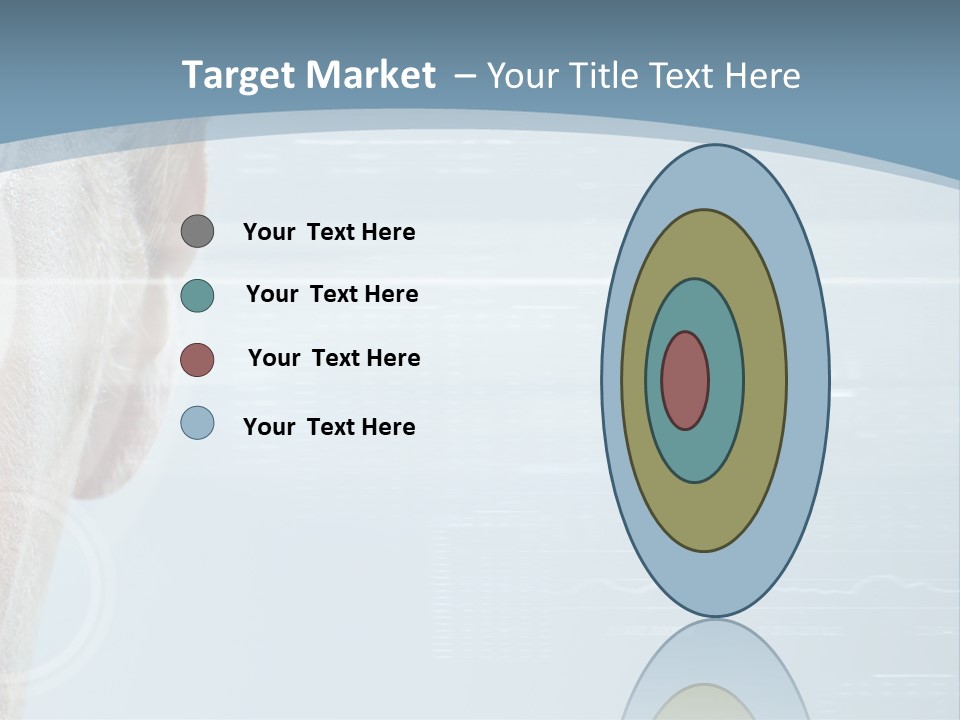 A Woman's Face With A Futuristic Interface In The Background PowerPoint Template