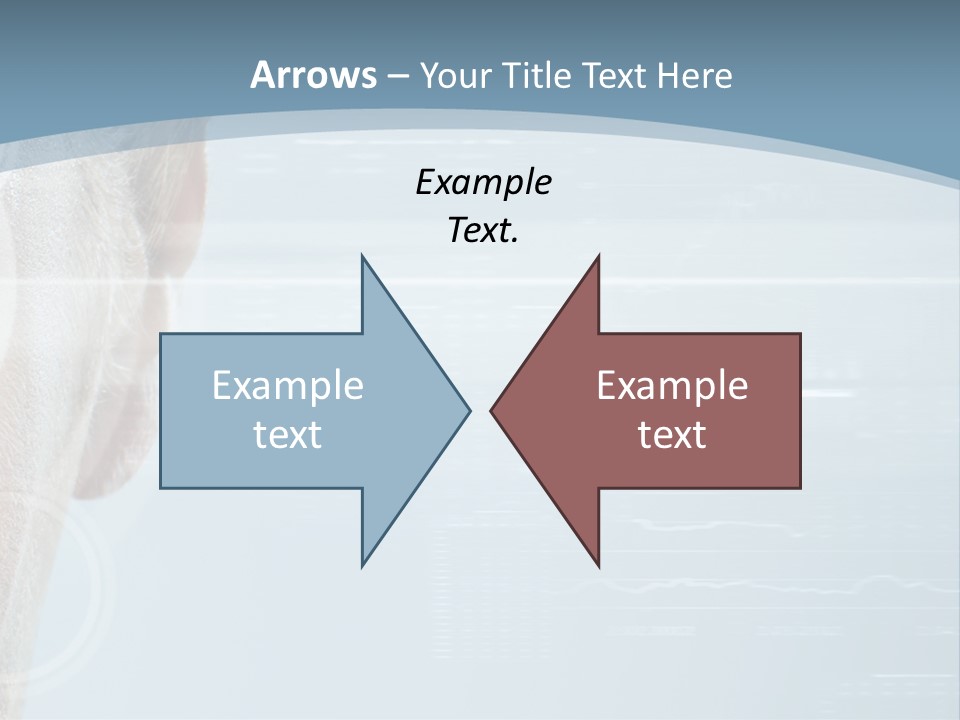 A Woman's Face With A Futuristic Interface In The Background PowerPoint Template