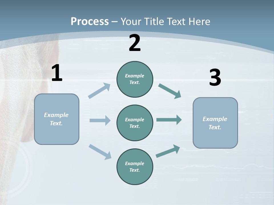 A Woman's Face With A Futuristic Interface In The Background PowerPoint Template