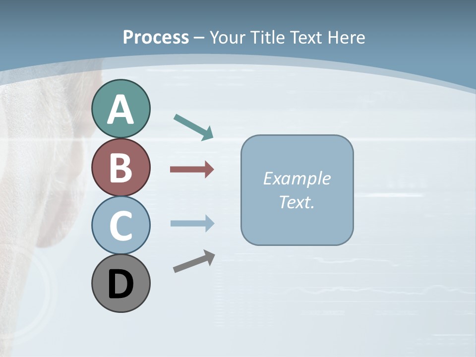 A Woman's Face With A Futuristic Interface In The Background PowerPoint Template