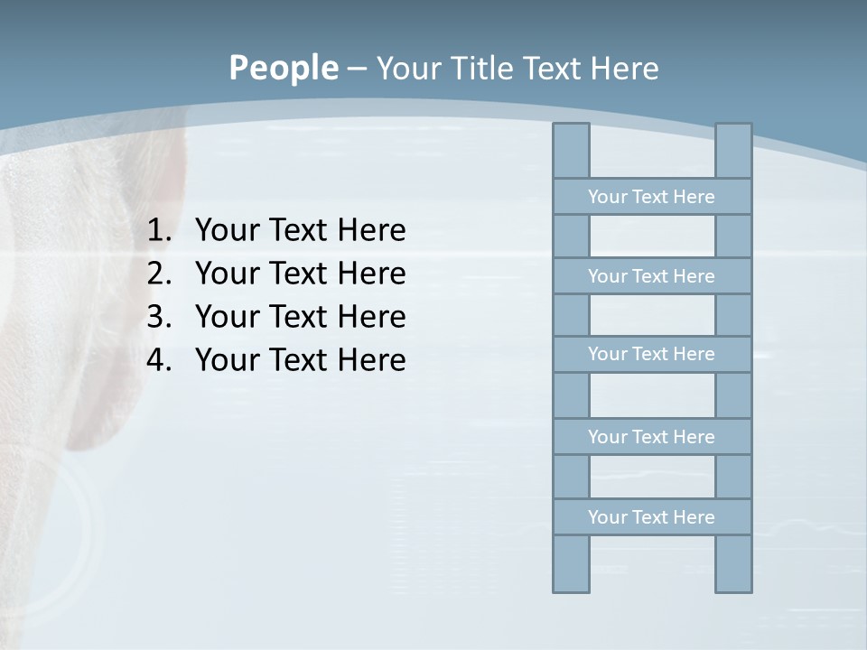 A Woman's Face With A Futuristic Interface In The Background PowerPoint Template