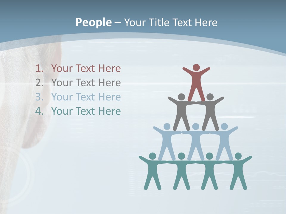 A Woman's Face With A Futuristic Interface In The Background PowerPoint Template