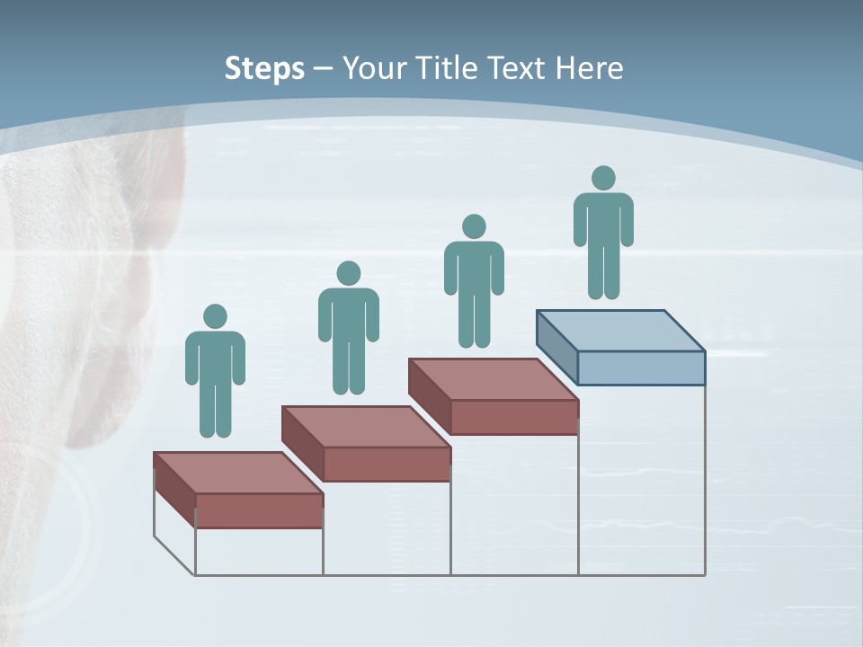 A Woman's Face With A Futuristic Interface In The Background PowerPoint Template