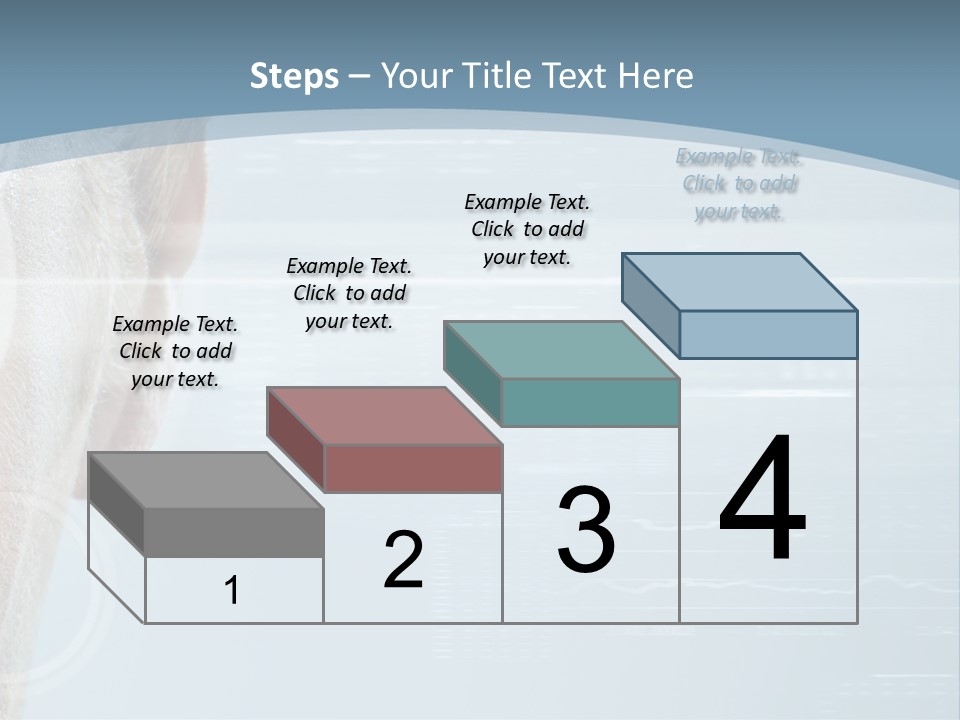 A Woman's Face With A Futuristic Interface In The Background PowerPoint Template