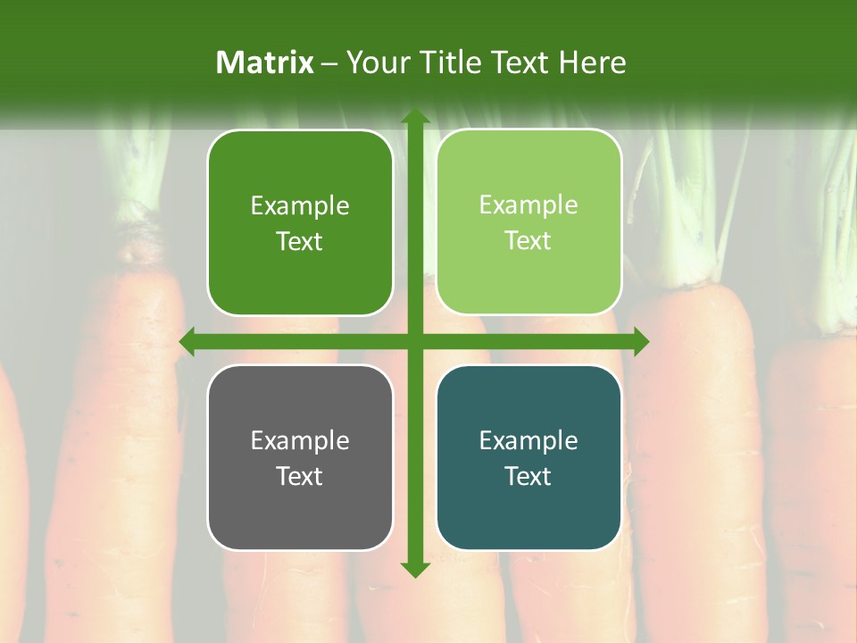 A Bunch Of Carrots Are Lined Up In A Row PowerPoint Template