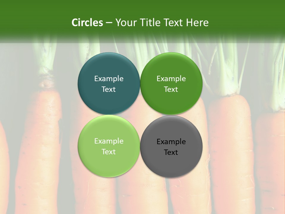 A Bunch Of Carrots Are Lined Up In A Row PowerPoint Template