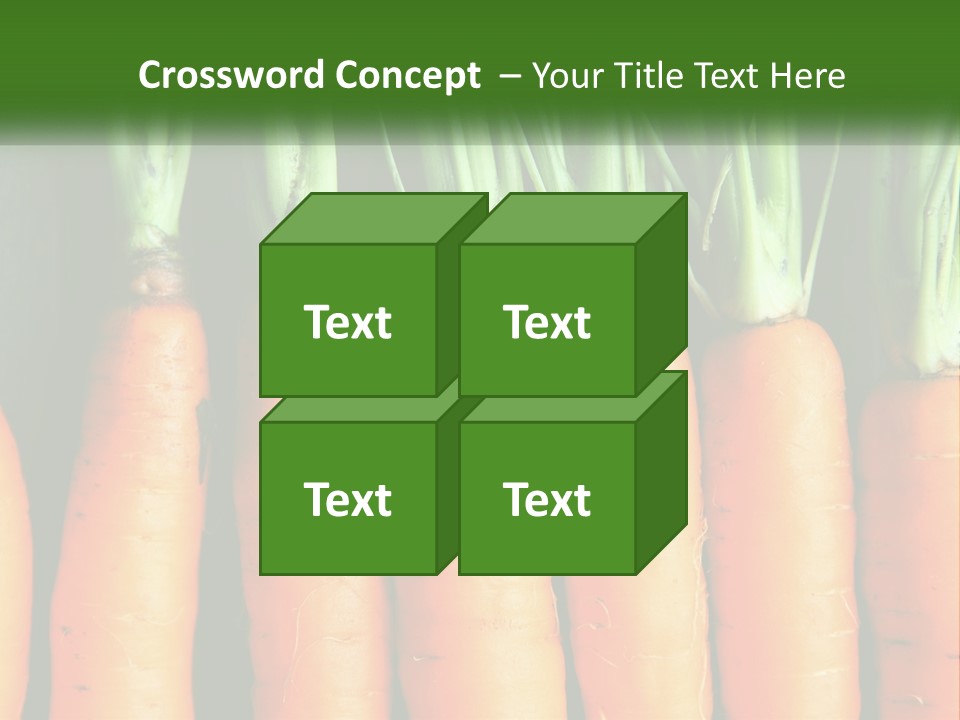 A Bunch Of Carrots Are Lined Up In A Row PowerPoint Template