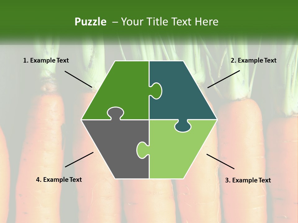 A Bunch Of Carrots Are Lined Up In A Row PowerPoint Template