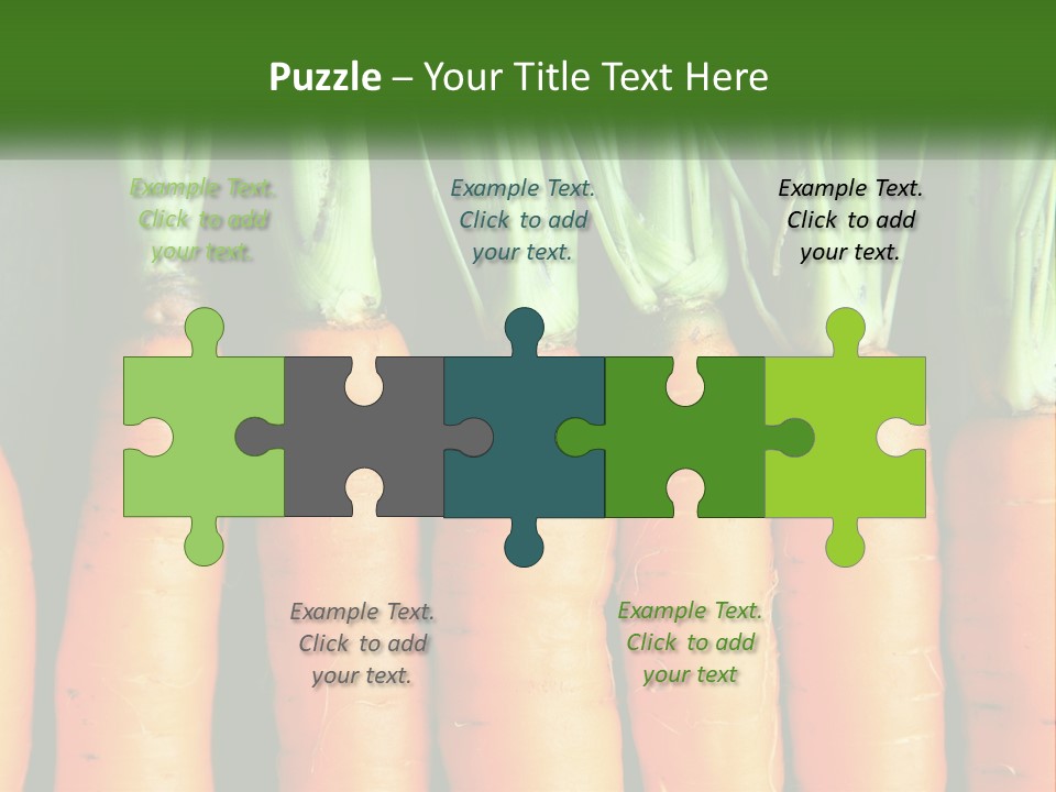 A Bunch Of Carrots Are Lined Up In A Row PowerPoint Template