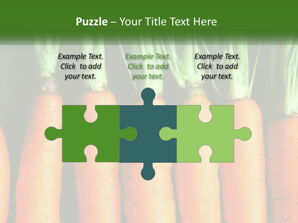 A Bunch Of Carrots Are Lined Up In A Row PowerPoint Template