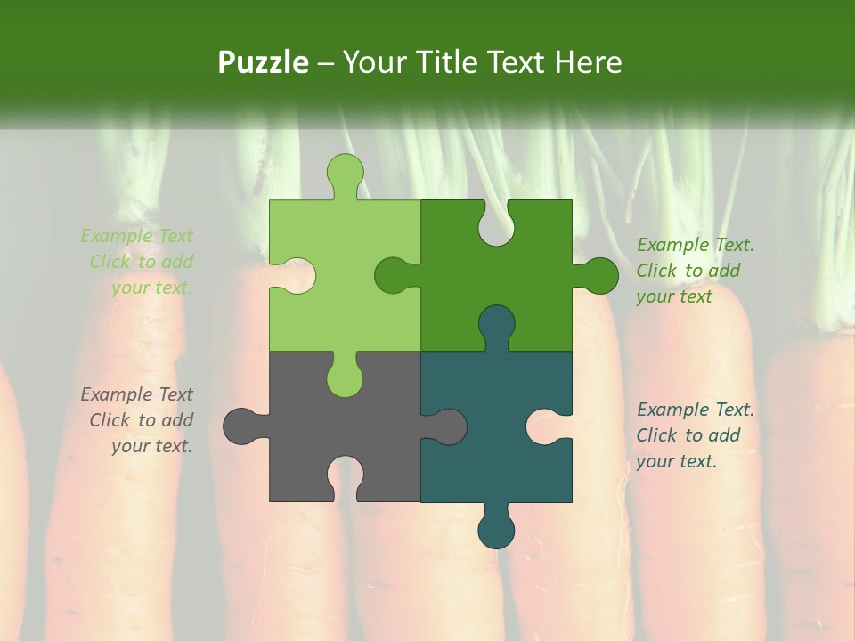 A Bunch Of Carrots Are Lined Up In A Row PowerPoint Template