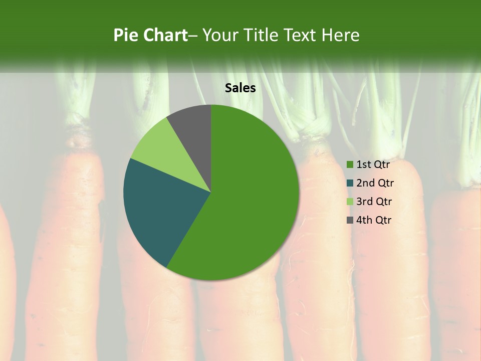A Bunch Of Carrots Are Lined Up In A Row PowerPoint Template