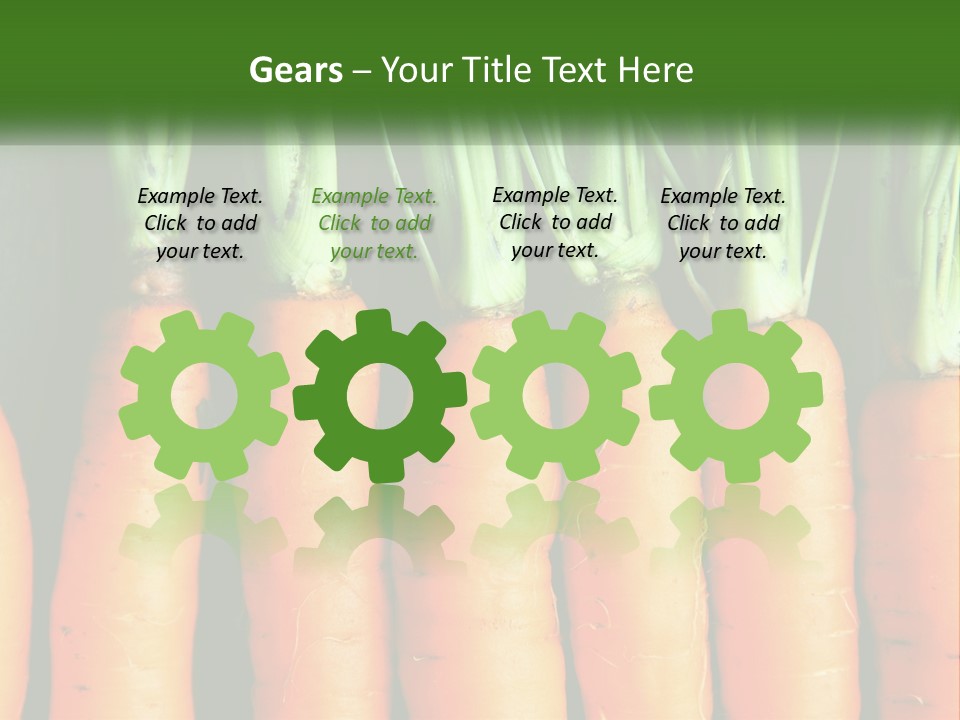 A Bunch Of Carrots Are Lined Up In A Row PowerPoint Template