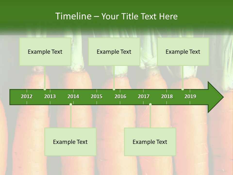 A Bunch Of Carrots Are Lined Up In A Row PowerPoint Template