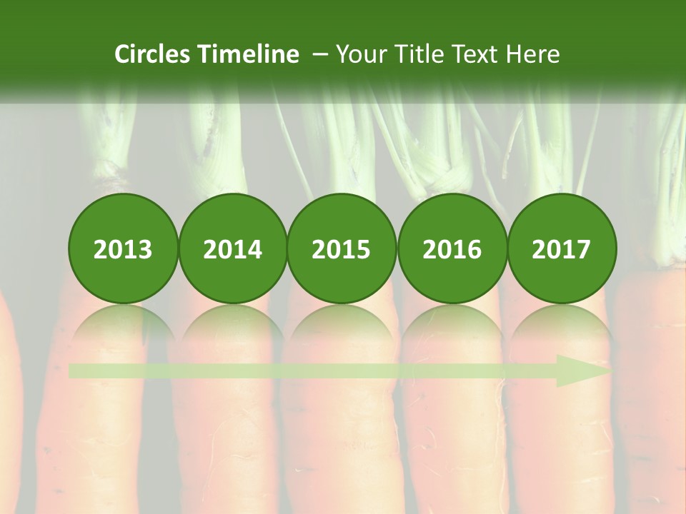 A Bunch Of Carrots Are Lined Up In A Row PowerPoint Template