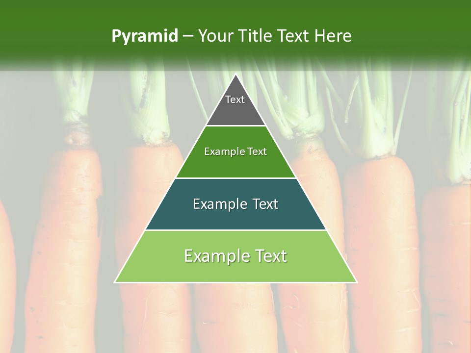 A Bunch Of Carrots Are Lined Up In A Row PowerPoint Template