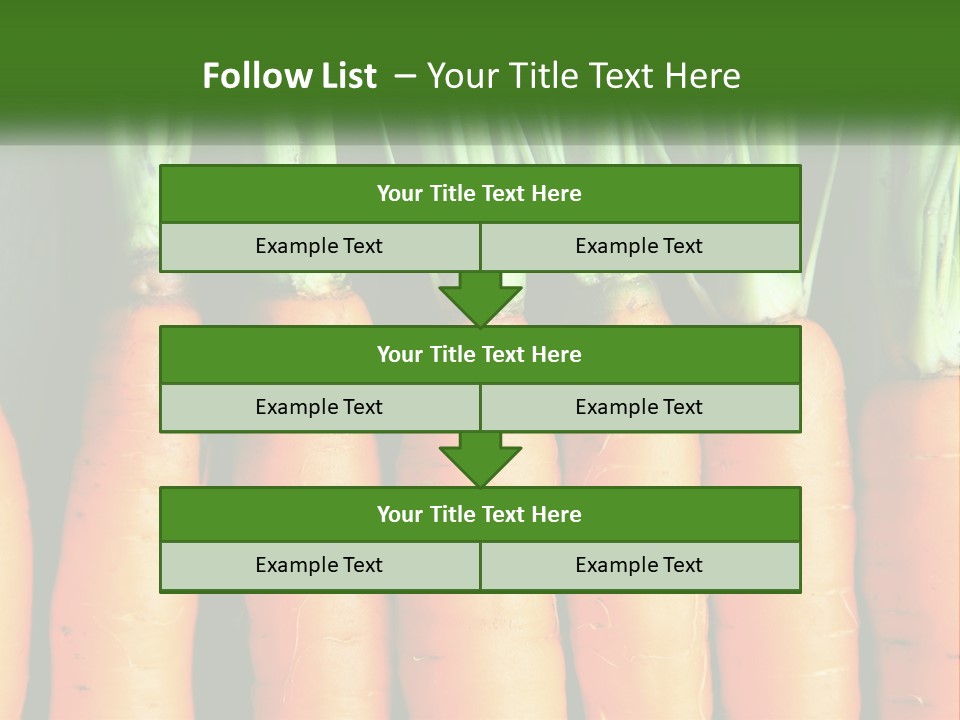 A Bunch Of Carrots Are Lined Up In A Row PowerPoint Template