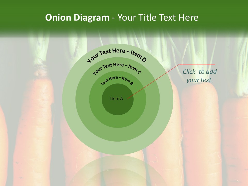 A Bunch Of Carrots Are Lined Up In A Row PowerPoint Template