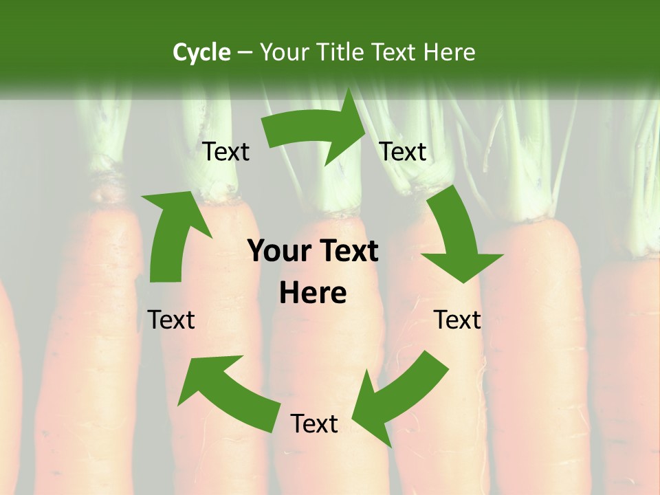 A Bunch Of Carrots Are Lined Up In A Row PowerPoint Template