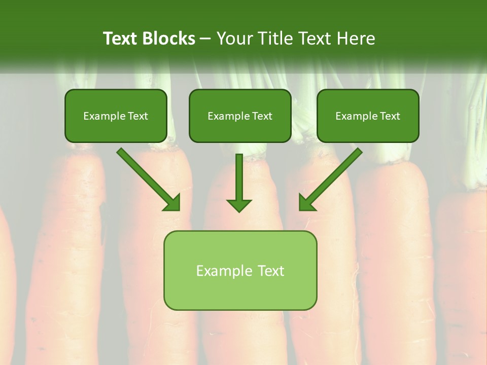 A Bunch Of Carrots Are Lined Up In A Row PowerPoint Template