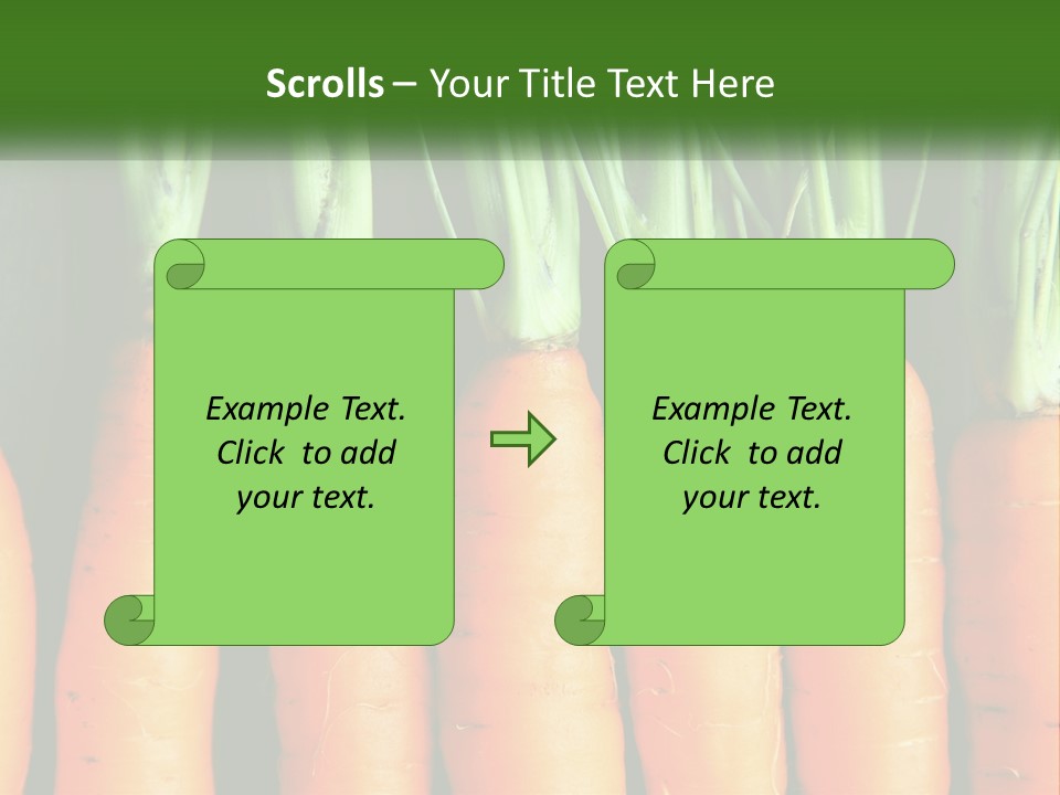 A Bunch Of Carrots Are Lined Up In A Row PowerPoint Template