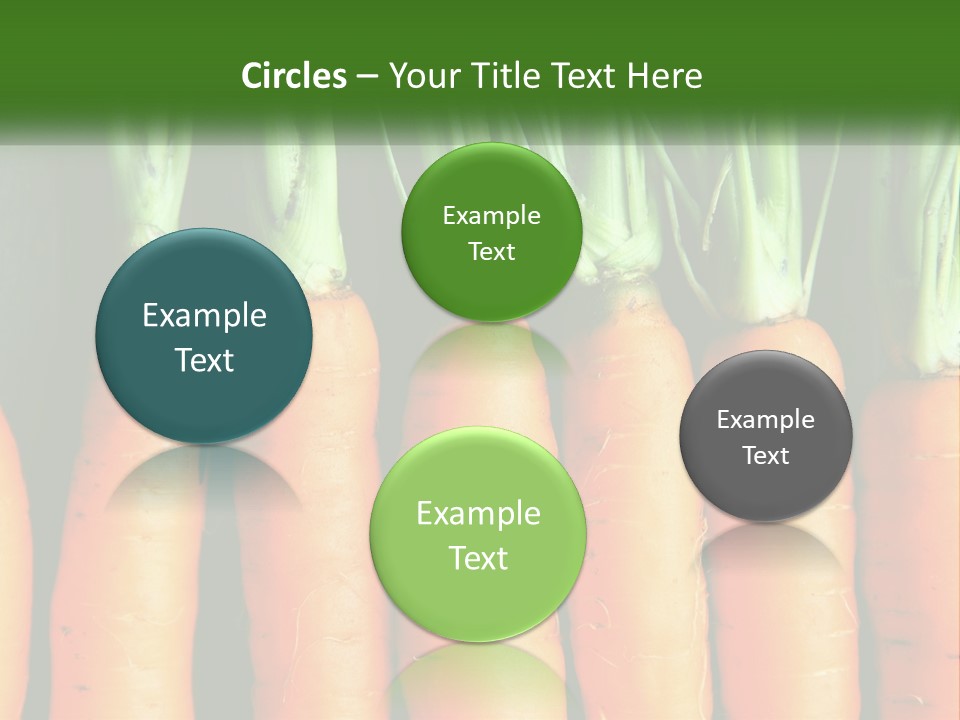 A Bunch Of Carrots Are Lined Up In A Row PowerPoint Template