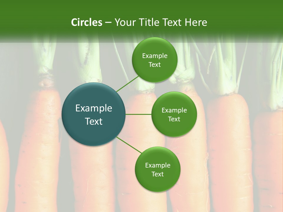 A Bunch Of Carrots Are Lined Up In A Row PowerPoint Template