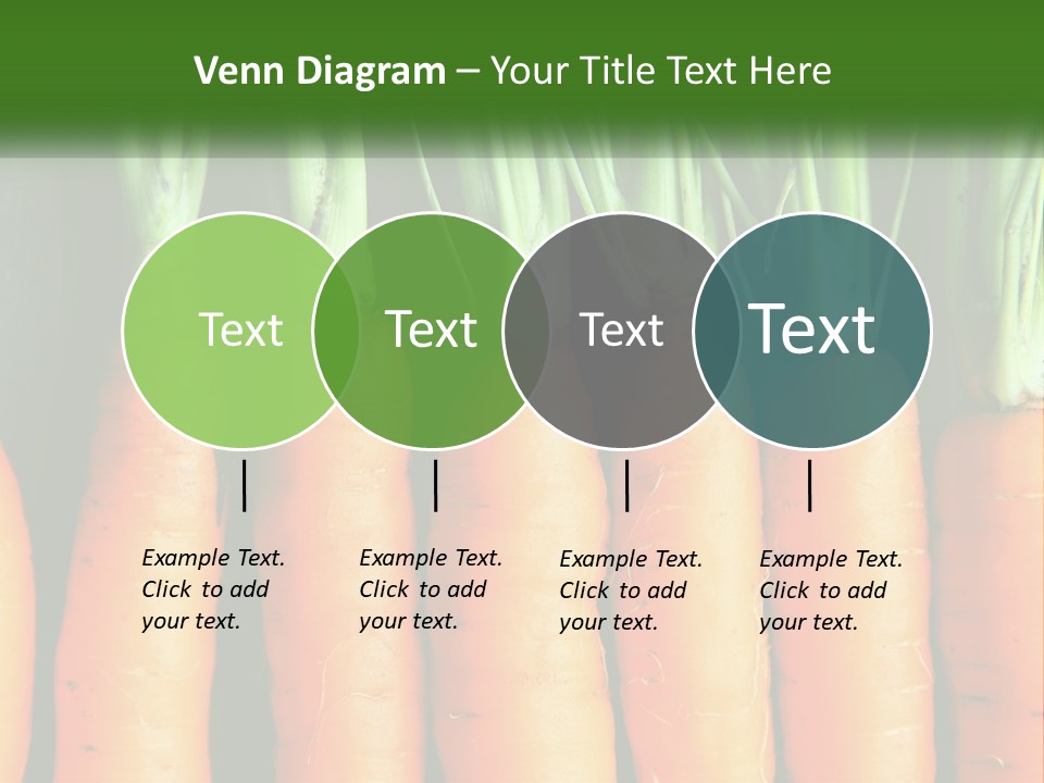 A Bunch Of Carrots Are Lined Up In A Row PowerPoint Template