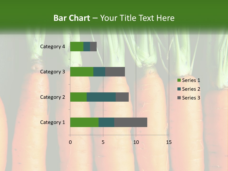 A Bunch Of Carrots Are Lined Up In A Row PowerPoint Template