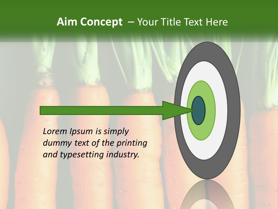 A Bunch Of Carrots Are Lined Up In A Row PowerPoint Template