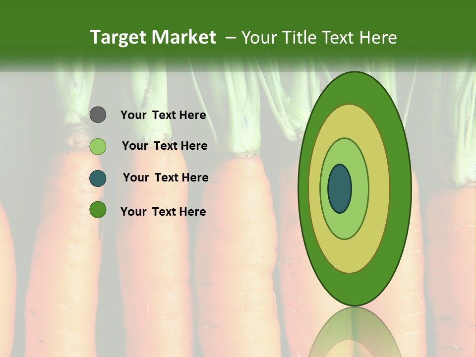 A Bunch Of Carrots Are Lined Up In A Row PowerPoint Template