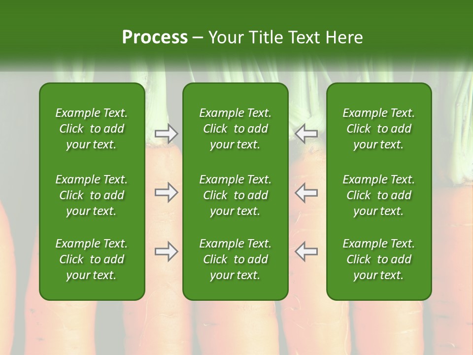 A Bunch Of Carrots Are Lined Up In A Row PowerPoint Template