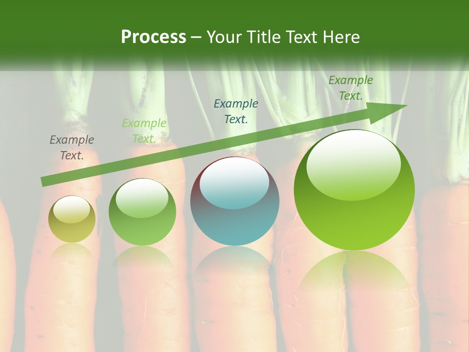 A Bunch Of Carrots Are Lined Up In A Row PowerPoint Template