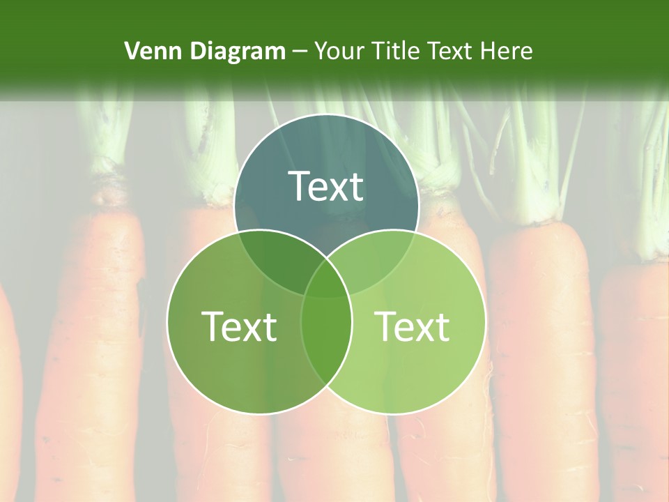 A Bunch Of Carrots Are Lined Up In A Row PowerPoint Template