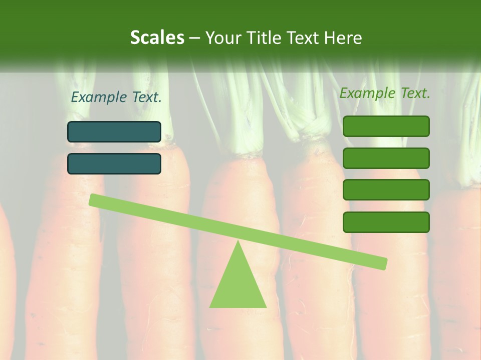 A Bunch Of Carrots Are Lined Up In A Row PowerPoint Template