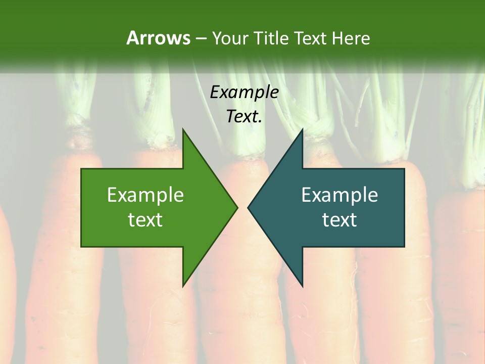 A Bunch Of Carrots Are Lined Up In A Row PowerPoint Template