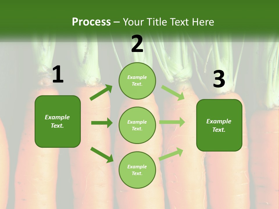A Bunch Of Carrots Are Lined Up In A Row PowerPoint Template