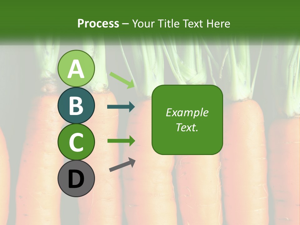 A Bunch Of Carrots Are Lined Up In A Row PowerPoint Template