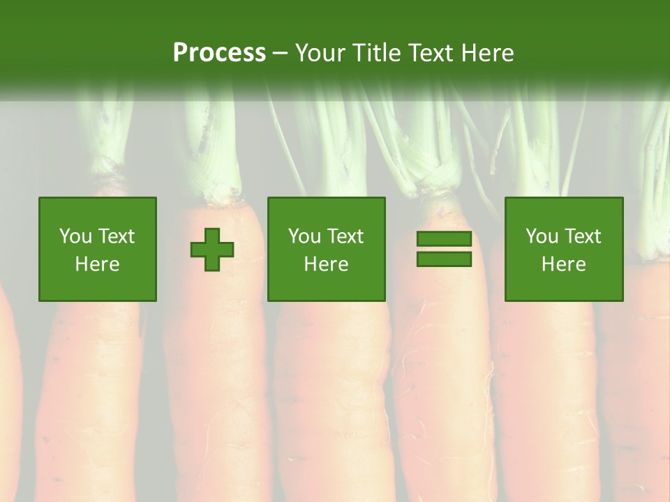 A Bunch Of Carrots Are Lined Up In A Row PowerPoint Template