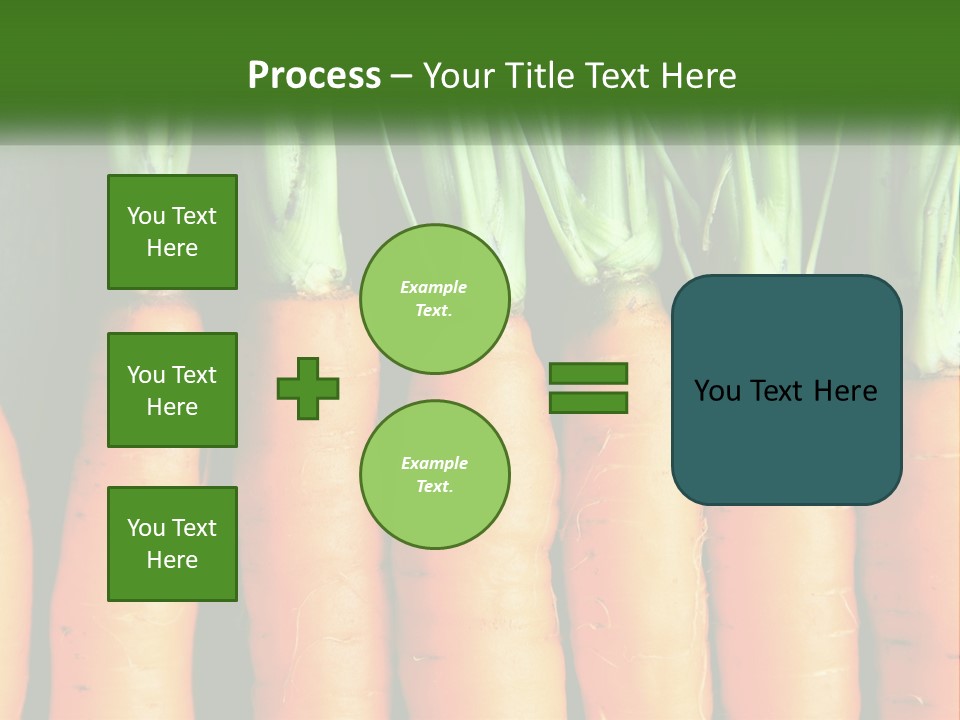 A Bunch Of Carrots Are Lined Up In A Row PowerPoint Template