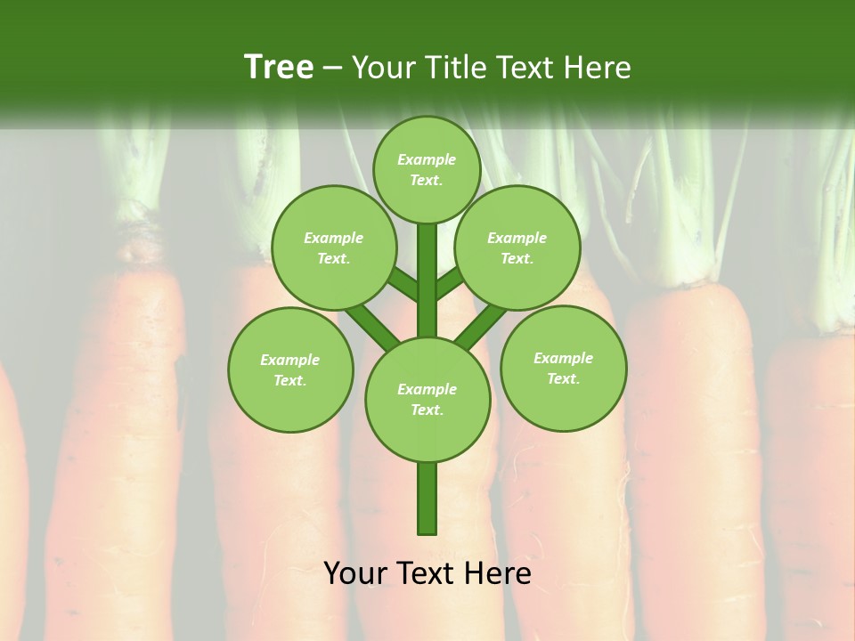 A Bunch Of Carrots Are Lined Up In A Row PowerPoint Template
