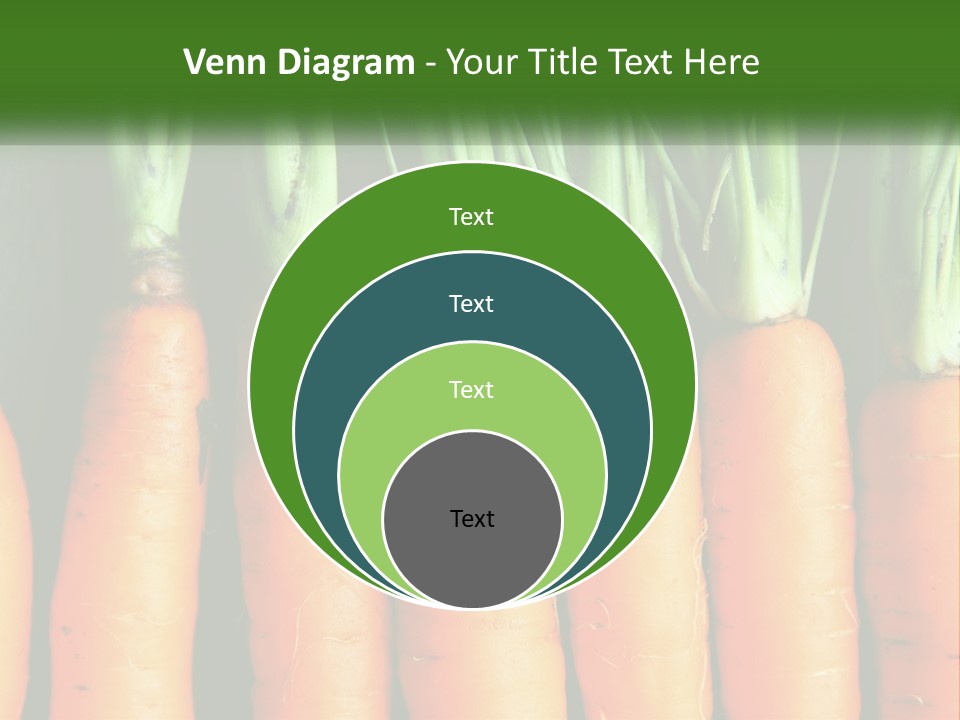 A Bunch Of Carrots Are Lined Up In A Row PowerPoint Template