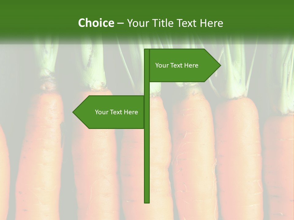 A Bunch Of Carrots Are Lined Up In A Row PowerPoint Template