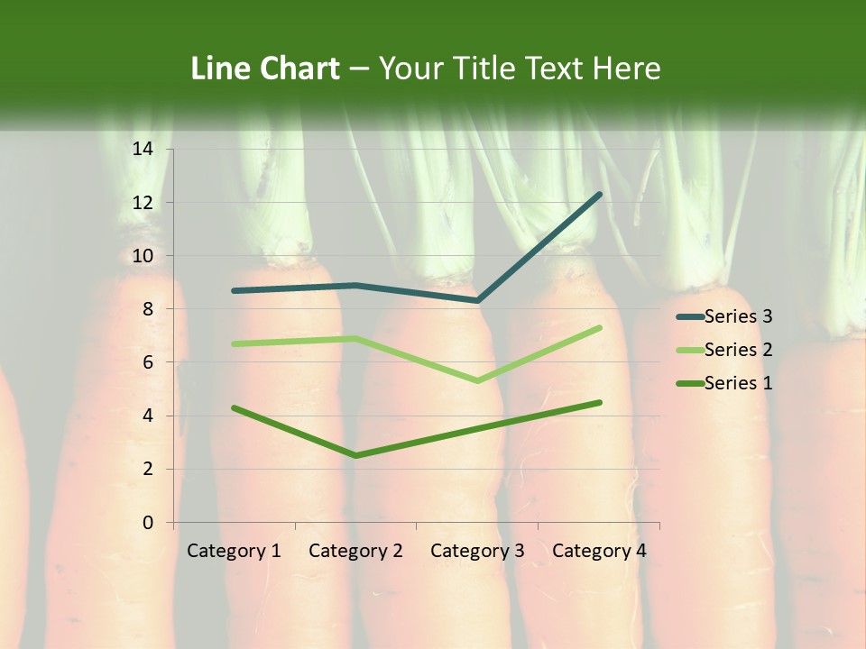 A Bunch Of Carrots Are Lined Up In A Row PowerPoint Template