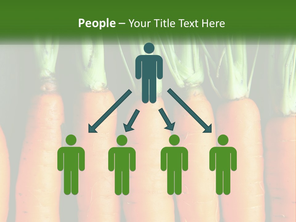 A Bunch Of Carrots Are Lined Up In A Row PowerPoint Template