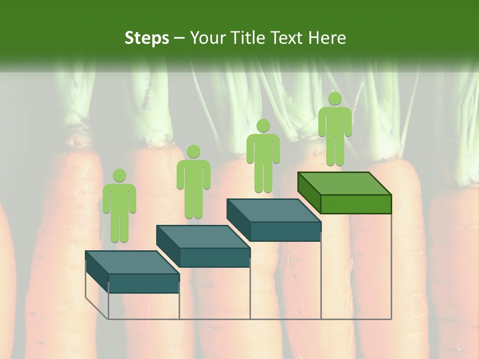 A Bunch Of Carrots Are Lined Up In A Row PowerPoint Template