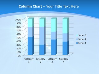 A Bright Blue Sky With The Sun Shining Through It PowerPoint Template