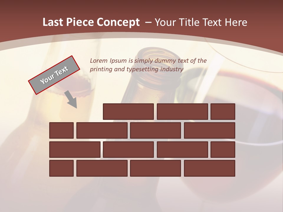 Two Bottles Of Wine And A Glass Of Wine On A Table PowerPoint Template