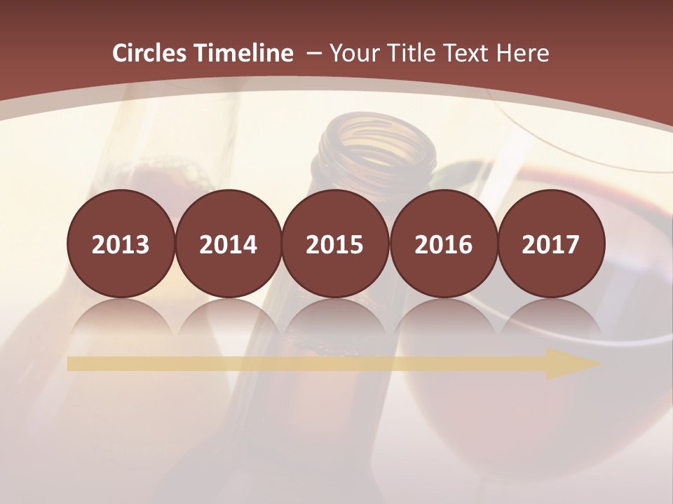 Two Bottles Of Wine And A Glass Of Wine On A Table PowerPoint Template